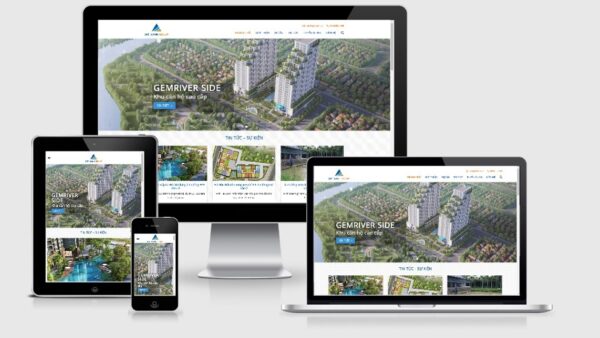 Theme giới thiệu công ty bất động sản giống datxanh.vn