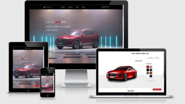 Theme giới thiệu ô tô giống Vinfast