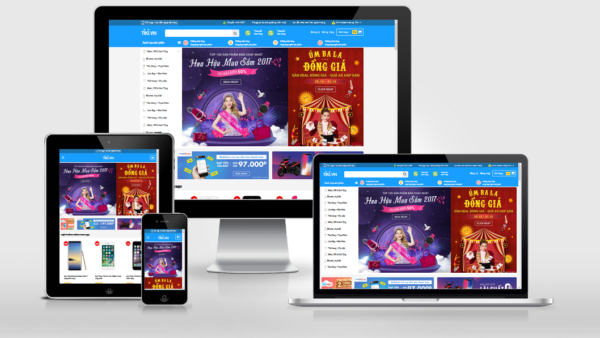 Theme thương mại điện tử giống Tiki