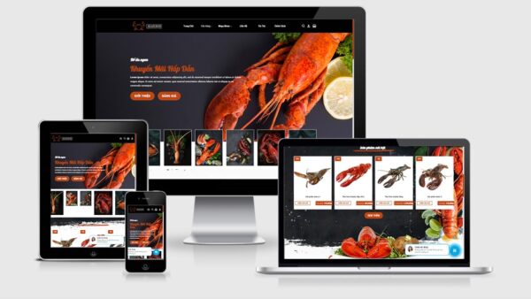 Theme bán hải sản cao cấp mẫu số 3