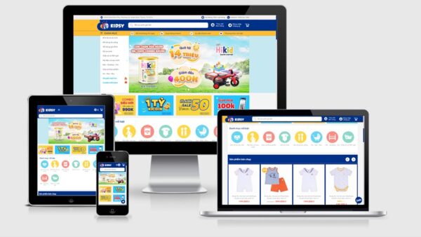 Theme shop mẹ và bé mẫu số 6 – Kidsy