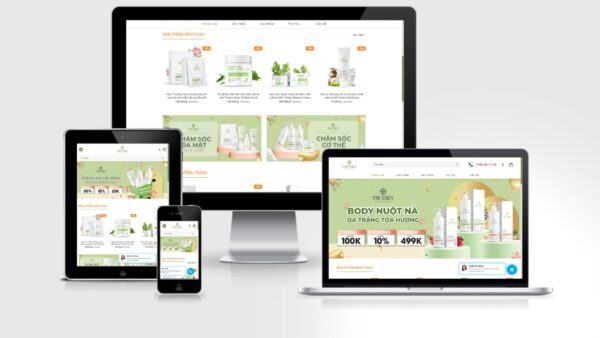 Theme mỹ phẩm đẹp mẫu số 28