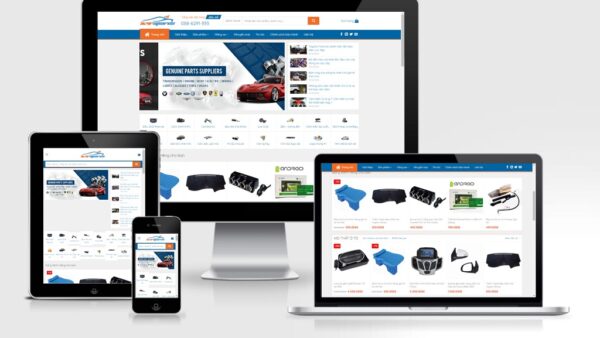 Theme bán phụ kiện xe hơi mẫu số 2