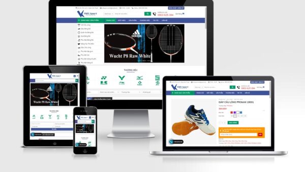 Theme thời trang, dụng cụ thể thao Vikisport