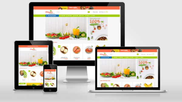 Theme bán thực phẩm đẹp tuyệt vời