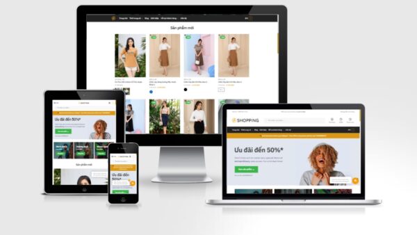 Theme thương mại điện tử mẫu số 3