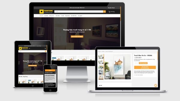 Theme bán tranh tường canvas mẫu số 2