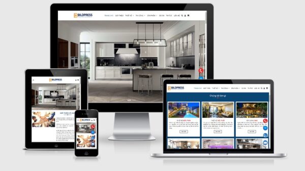 Theme công ty Xây dựng – Nội thất mẫu số 9