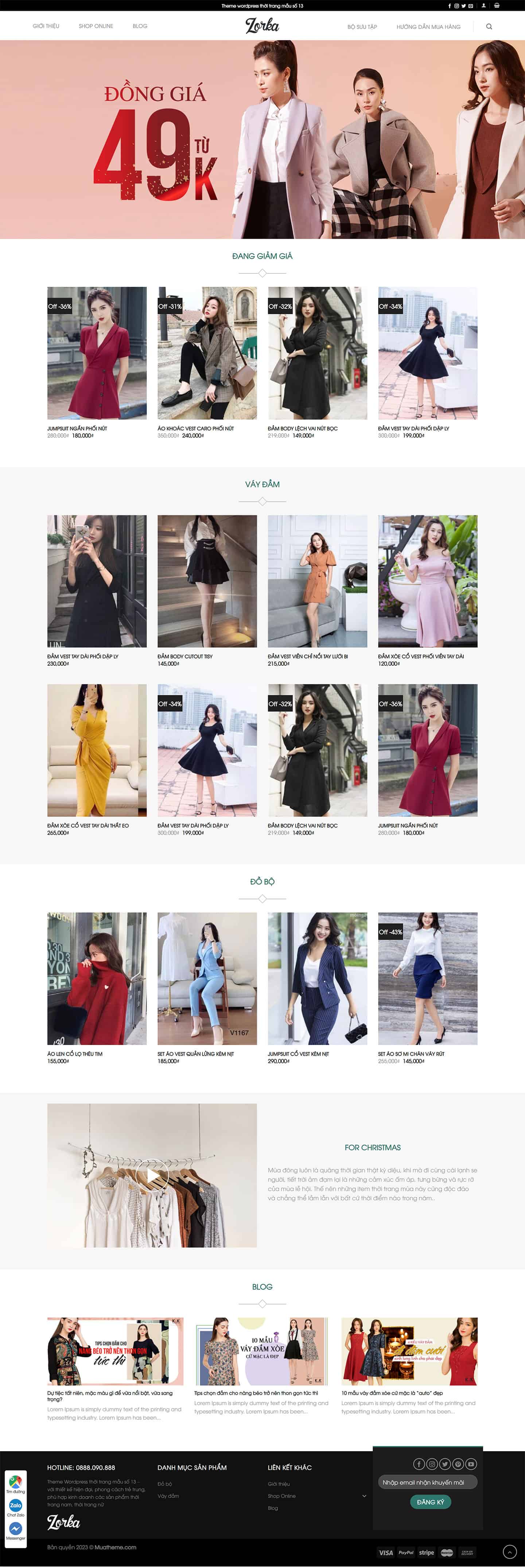 Theme thời trang mẫu số 13 – Zorka 2