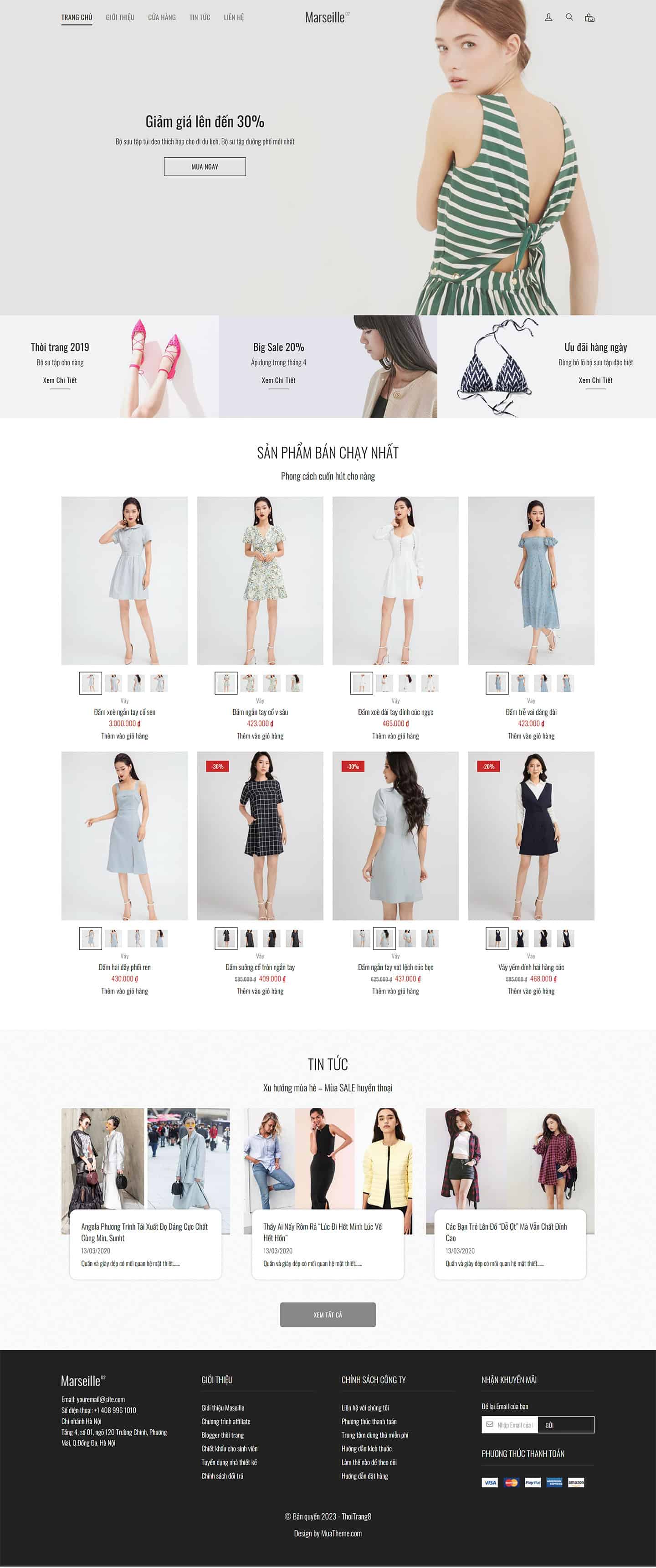 Theme thời trang mẫu số 8 2