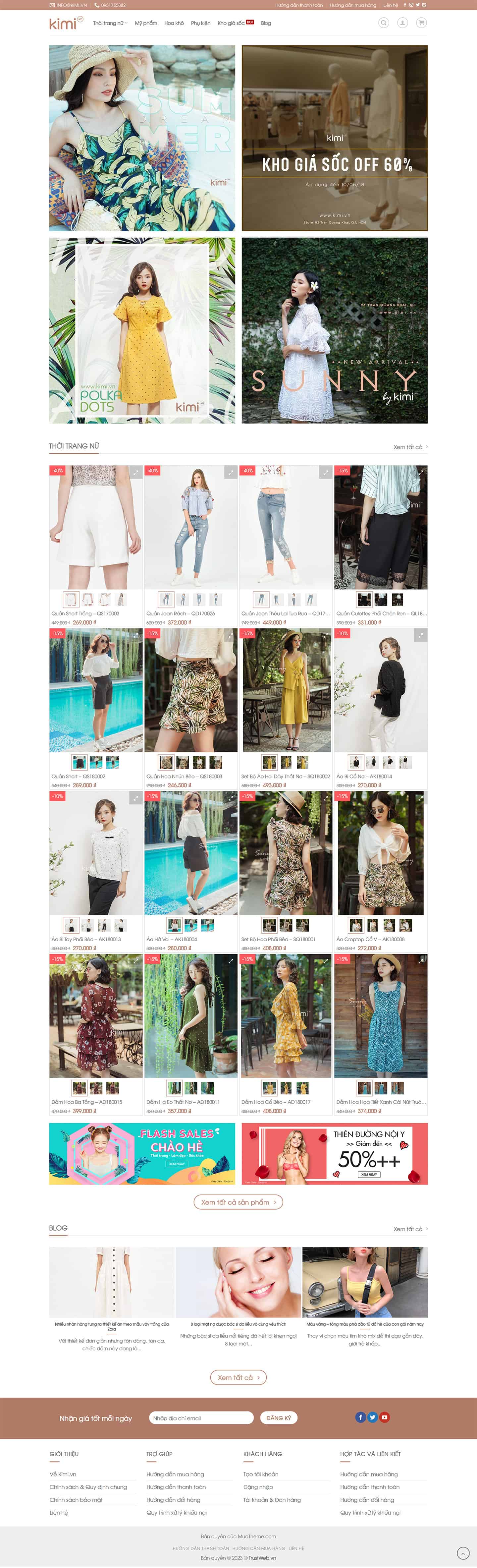 Theme thời trang, phụ kiện, mỹ phẩm Kimi 2 Theme thời trang, phụ kiện, mỹ phẩm Kimi 2