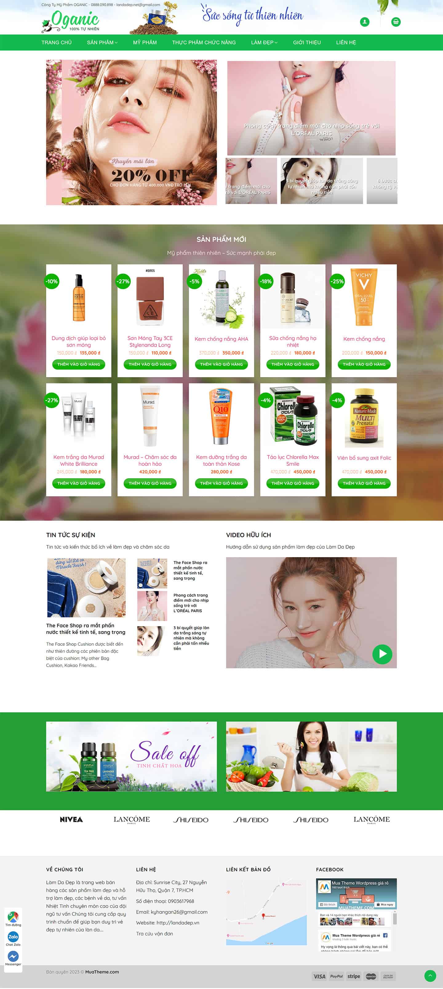 Theme bán hàng mỹ phẩm đẹp – Mẫu số 3 2 Theme bán hàng mỹ phẩm đẹp – Mẫu số 3 2