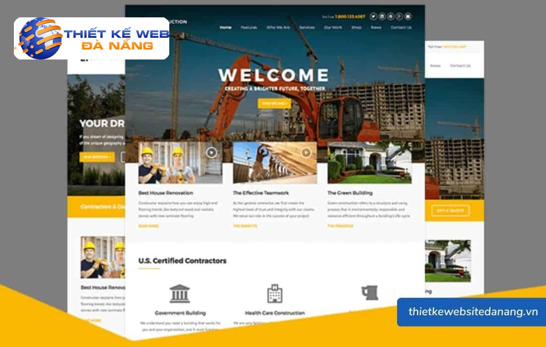 10+ mẫu website đẹp cho công ty xây dựng 22 Thiết Kế Web Đà Nẵng địa chỉ thiết kế website cho công ty xât dựng uy tín.