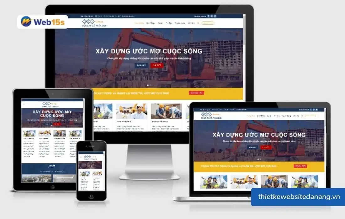 Một số mẫu website đẹp cho công ty xây dựng.