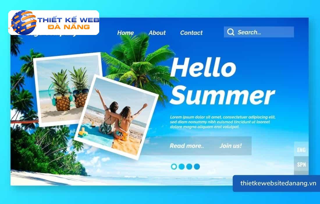 5+ Mẫu website du lịch đẹp, chuyên nghiệp nhiều tính năng 18 Mẫu website du lịch 1