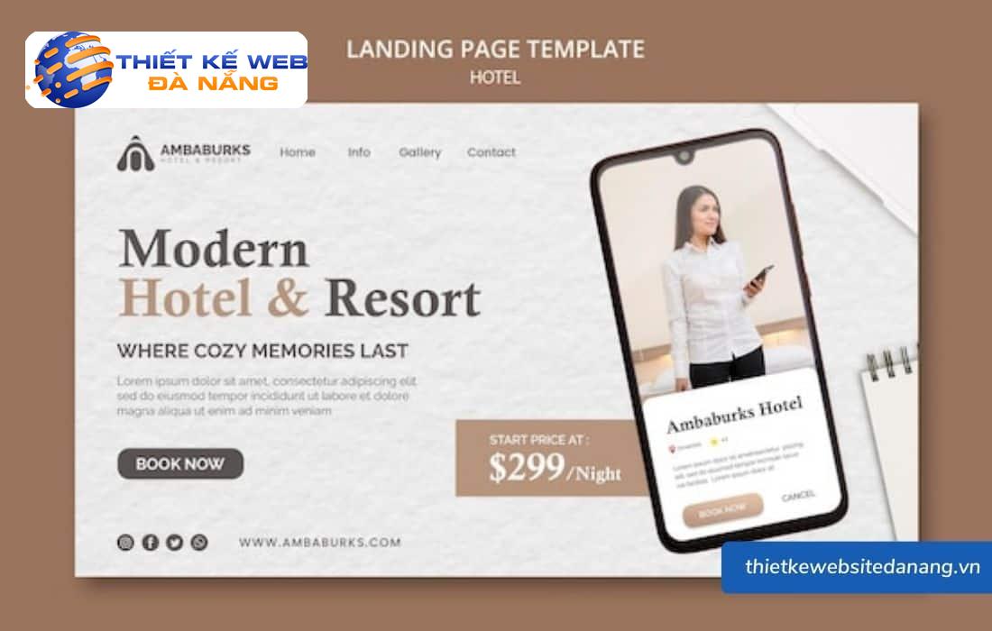 Một mẫu website khách sạn đẹp sẽ gây ấn tượng tốt với khách sạn.