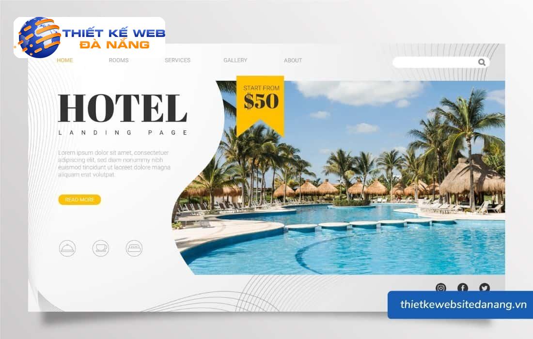 Top 5+ mẫu website khách sạn sang trọng và thu hút 12 Mẫu website khách sạn đơn giản và sang trọng.