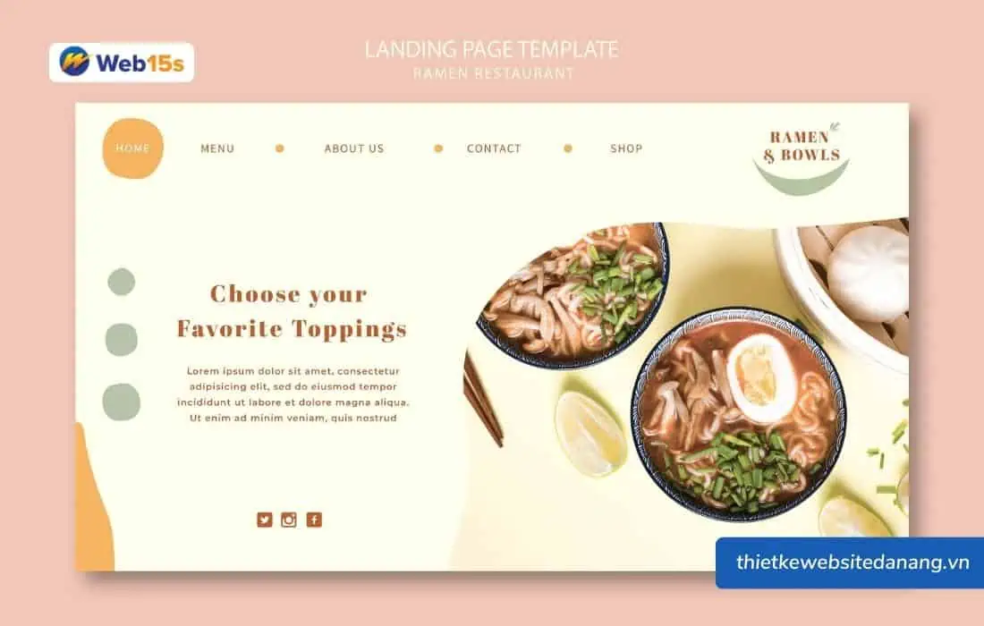 Một mẫu website nhà hàng đẹp và chuyên nghiệp gây ấn tượng tốt với khách hàng.