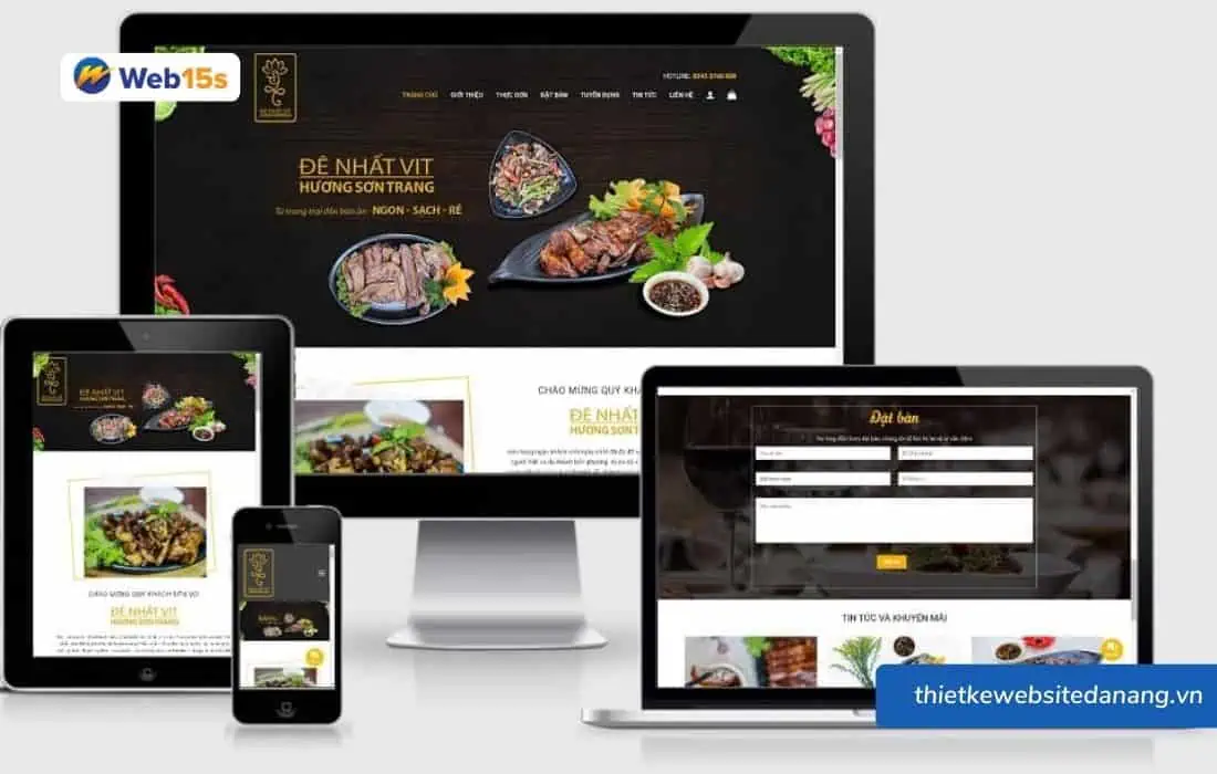 Một số mẫu website nhà hàng đẹp.