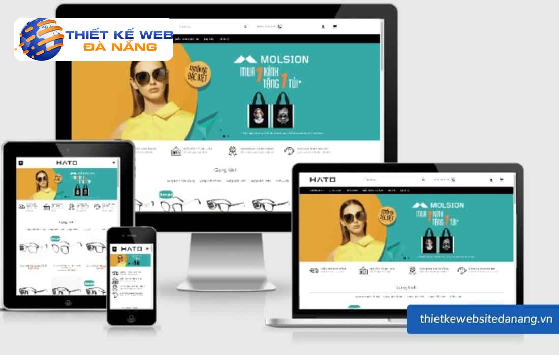 TOP 5+ mẫu giao diện website thời trang, web bán quần áo 13 Mẫu giao diện website thời trang mắt kính tại Thiết Kế Web Đà Nẵng