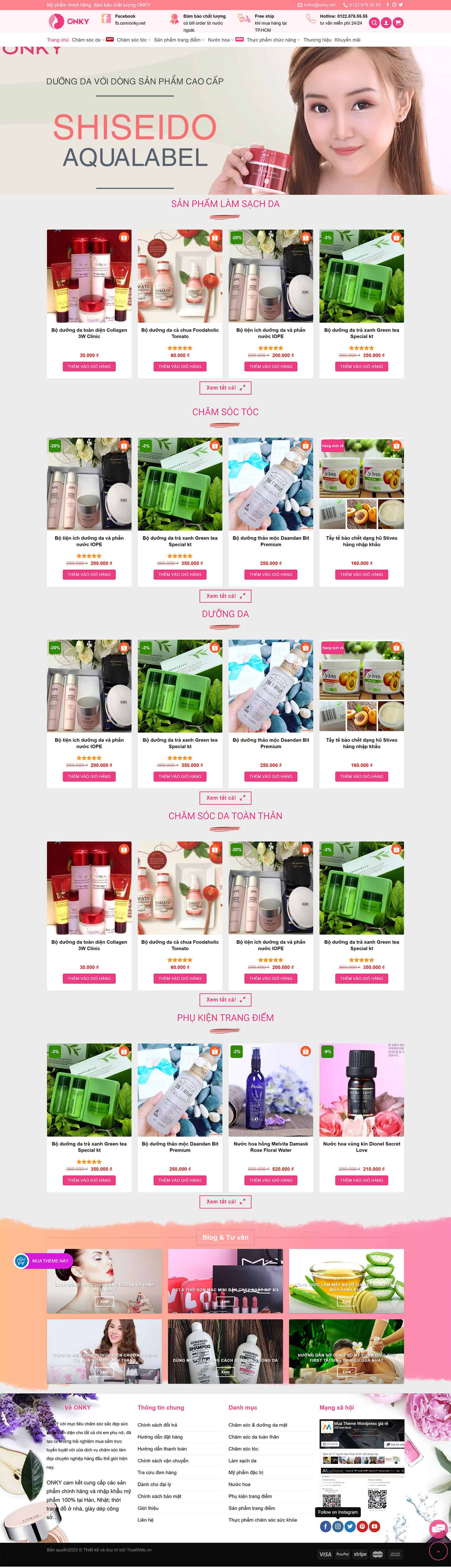 Theme mỹ phẩm đã Việt hóa mẫu số 2 [Full Code] 2