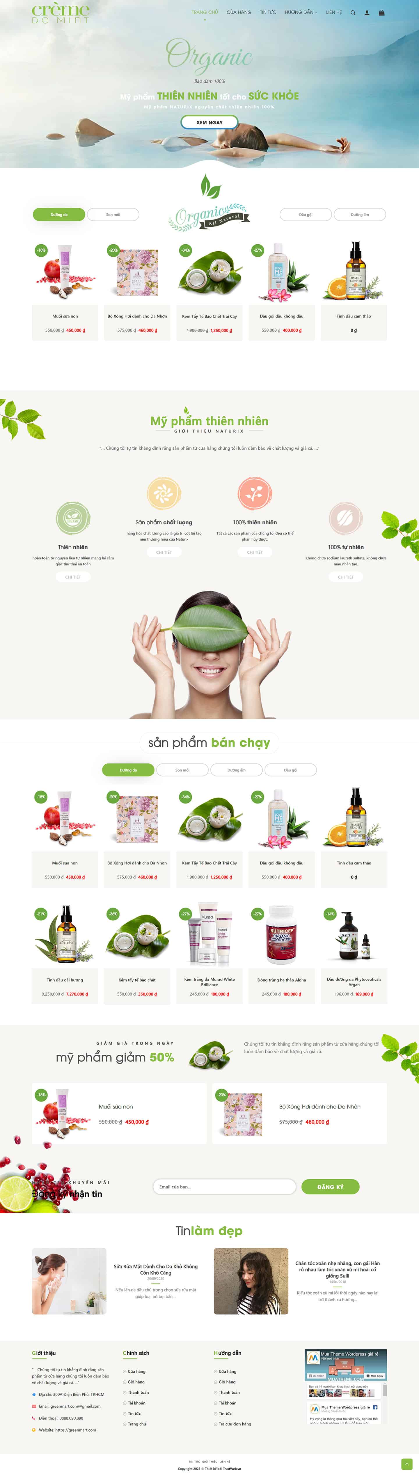 Theme mỹ phẩm đẹp tuyệt vời – Mẫu số 4 2 Theme mỹ phẩm đẹp tuyệt vời – Mẫu số 4 2