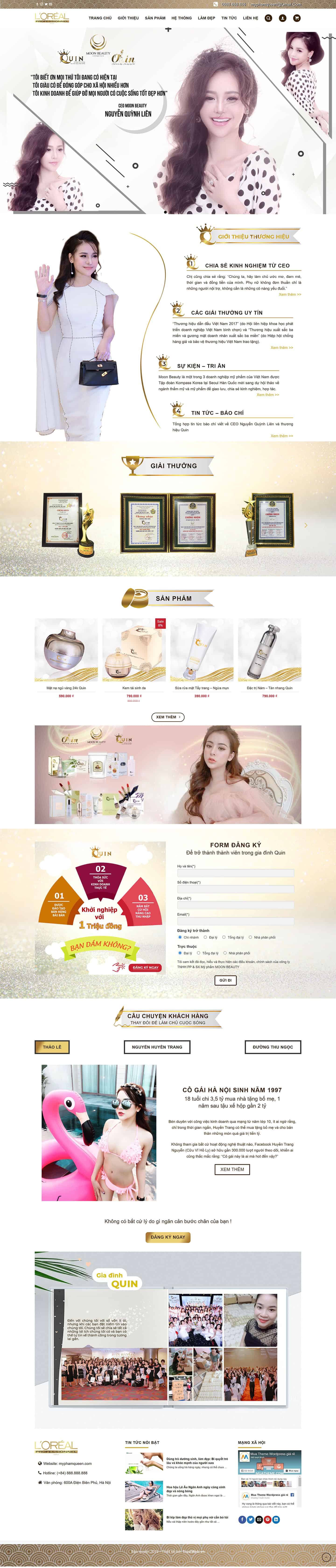 Theme mỹ phẩm đẹp tuyệt vời – Mỹ phẩm Quin 2