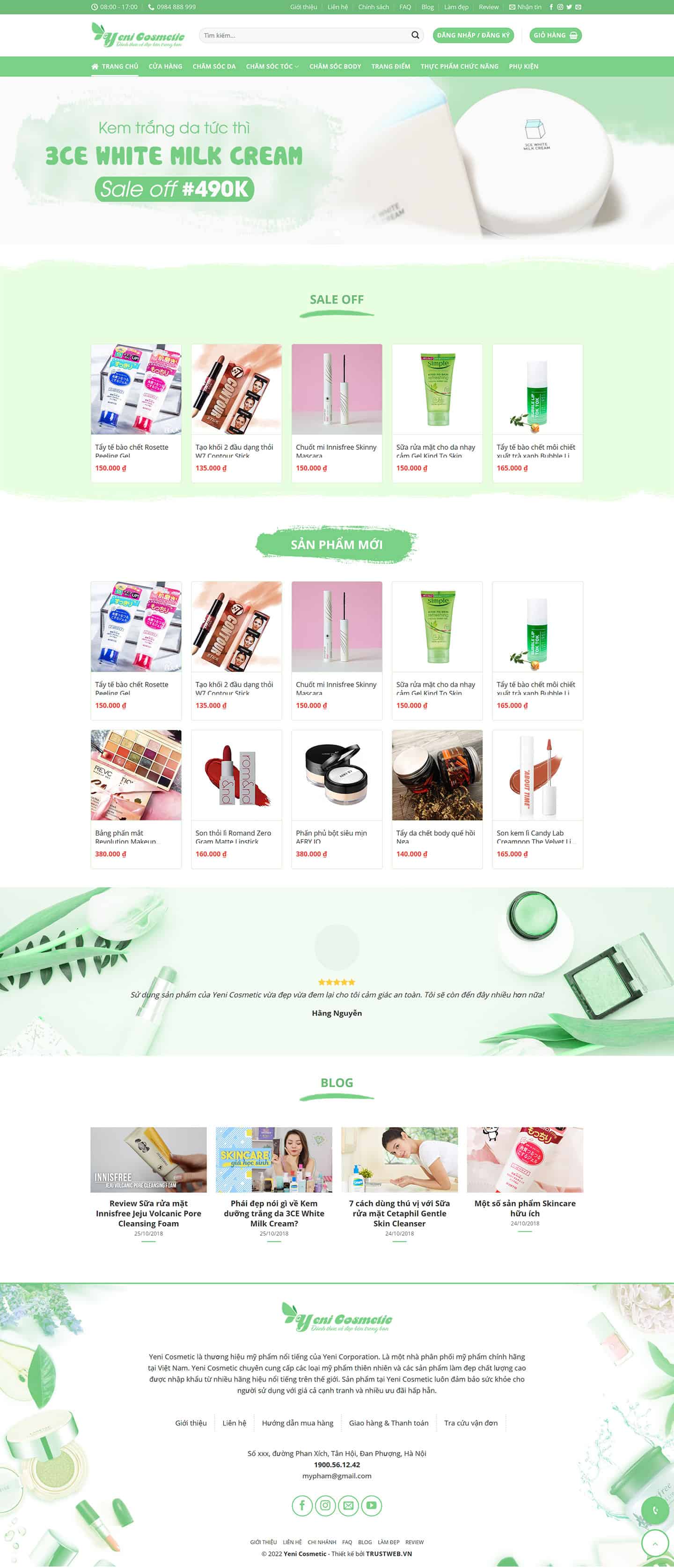 Theme mỹ phẩm mẫu số 6 2 Theme mỹ phẩm mẫu số 6 2