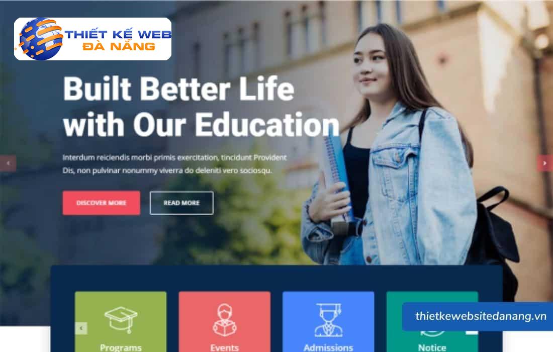 Mẫu website đẹp - Hơn 300+ giao diện web thiết kế đa ngành 61 Mẫu website giáo dục