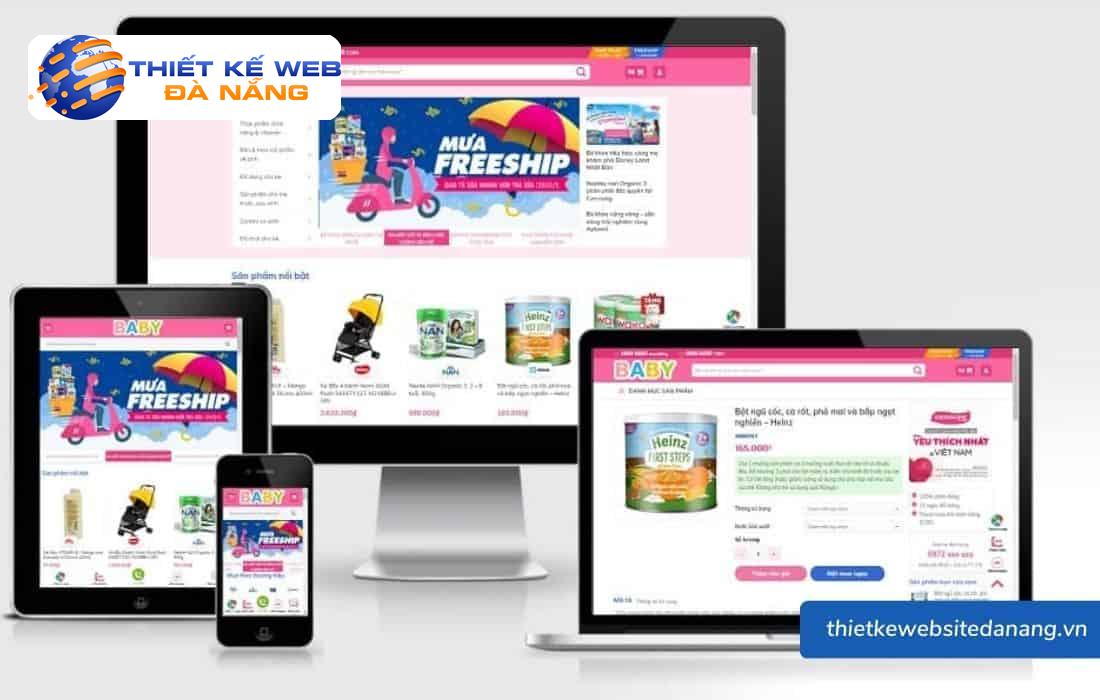 Mẫu website đẹp - Hơn 300+ giao diện web thiết kế đa ngành 58 Mẫu website mẹ và bé